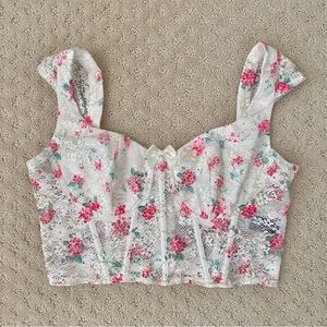 floral corset top